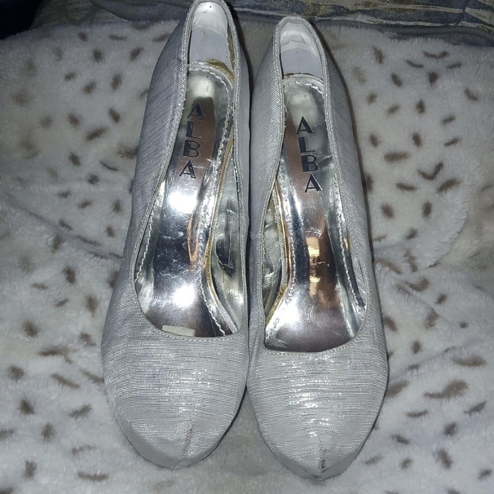 Alba Silver Stilettos